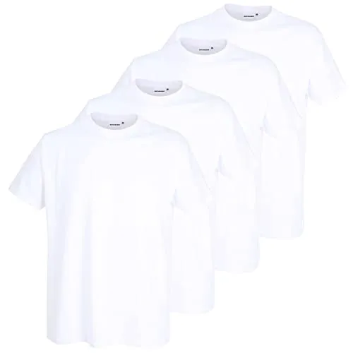 GÖTZBURG T-Shirt California – Premium Rundhals-Ausschnitt - Rundhalsshirts aus 100% supergekämmter Baumwolle, im praktischen 4er Pack, maschinenwaschbar bis 60 Grad und trocknergeeignet für höchsten Tragekomfort.