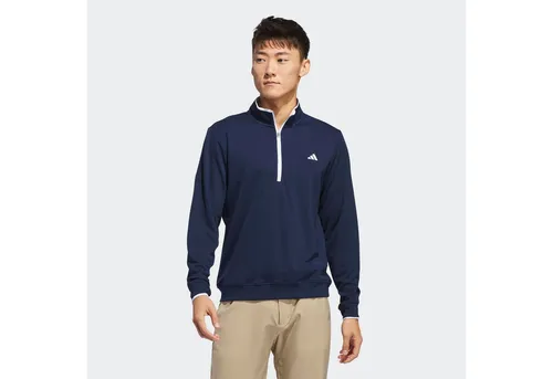 adidas Layer Lightweight 1/2-Zip, navy - Bequemer Layer für Herren von adidas mit 1/2-Reißverschluss. Das leichte Material bietet optimale Bewegungsfreiheit und ist ideal für Golf bei kühlerem Wetter.