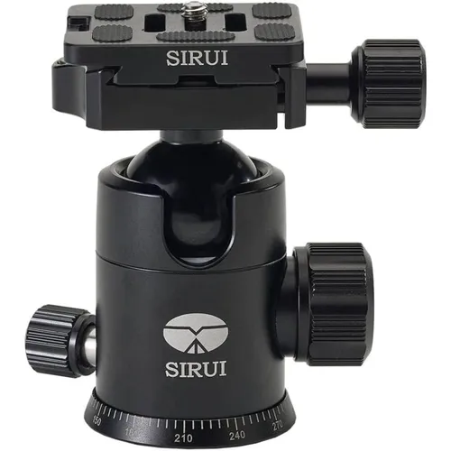 SIRUI E-20 Kugel-Stativkopf mit TY-50E - Stativköpfe aus robustem Aluminium, belastbar bis 12 kg, ideal für präzise Aufnahmen und Arca Swiss kompatibel.