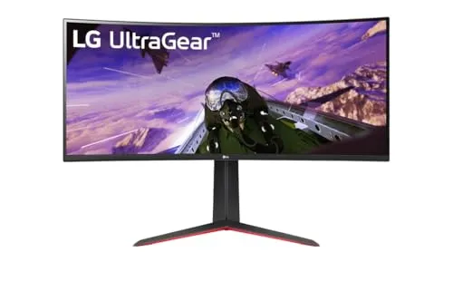 LG UltraGear 34GP63AP-B - 34-Zoll Ultrawide QHD-Gaming-Monitor mit 160 Hz, 1 ms Reaktionszeit und FreeSync Premium für flüssiges Gameplay und intensives Spielerlebnis
