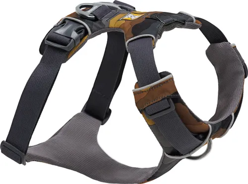 Ruffwear Front Range Hundegeschirr L-XL - braun - Gepolstertes Geschirr für Alltag und Abenteuer, vierfach einstellbar für optimalen Komfort und Flexibilität.