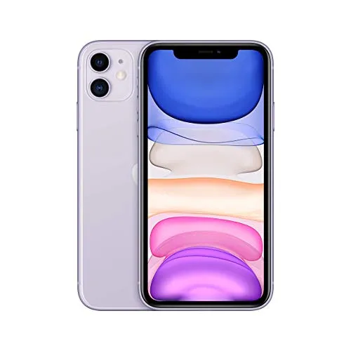 Apple iPhone 11, 64GB, Violett (Generalüberholt) - Simlockfreies Handy mit IP68-Zertifizierung, 12 MP Dual-Kamerasystem für beeindruckende Fotos und Videos, ideal für kreative Nutzer.