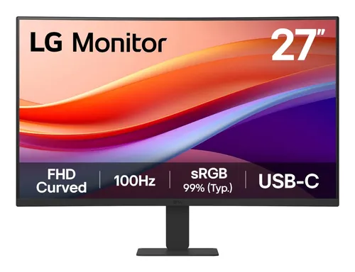 LG 27U421A-B 27" Full HD Monitor - 27" VA-Monitor mit HDR10, 100Hz und Full HD Auflösung für lebendige Farben und beeindruckende Bildqualität, ideal für Home-Office und Multimedia.