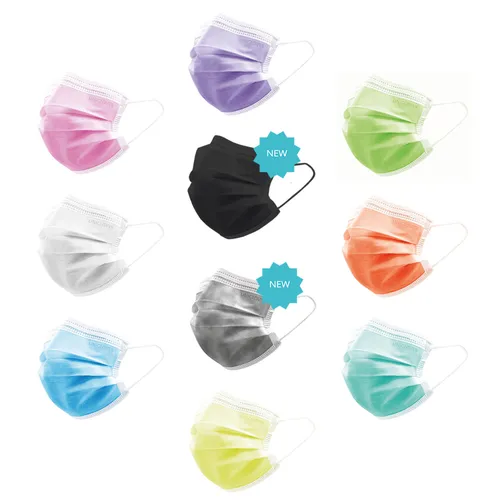Unigloves Mundschutz Profil Plus - 500 Stk - latexfrei - violett - Maske