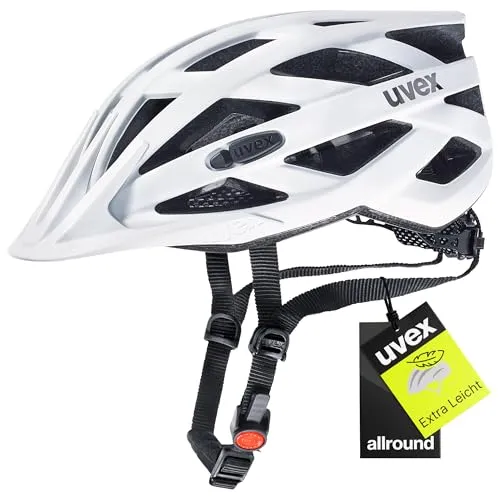 uvex i-vo cc Fahrradhelm - Leichter Allround-Helm mit individueller Größenanpassung - Fahrradhelme: Leichte Konstruktion mit hoher Schlagfestigkeit, optimale Anpassung durch uvex 3D IAS 3.0 System, erweiterbar mit optionalem LED-Licht.