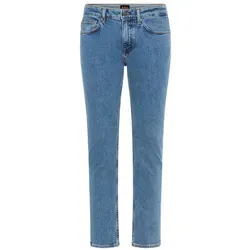 BOSS ORANGE Slim-fit-Jeans DELAWARE BO mit Leder-Badge in Blau 34 - Modische Slim-fit-Jeans aus hochwertigem Denim, elastisch für besten Tragekomfort, ideal für den lässigen Look. Mit einzigartigem BOSS Leder-Badge für einen stylishen Akzent.