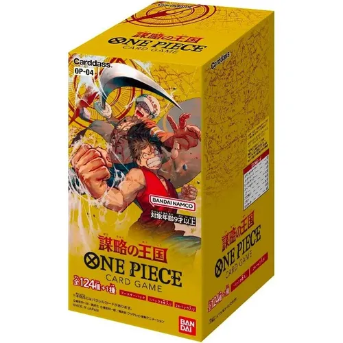 One Piece Card Game - Kingdoms Of Intrigues Booster Box OP-04 (japanisch) NEU - TCG OVP Displays, entdecke die spannende Kingdoms Of Intrigues Edition mit neuen Karten für dein One Piece Sammelkartenspiel!