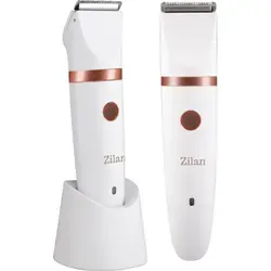 Frauen Rasierer Bikini Körper Epilierer Beine Achseln Wasserdicht Usb 3In1 - Weiß