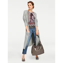 heine Strickjacke Long-Strickjacke grau 42