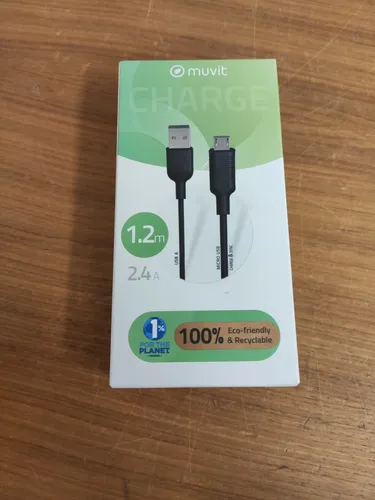 Muvit Cable Micro USB/USB A 1.2m 2.4 A