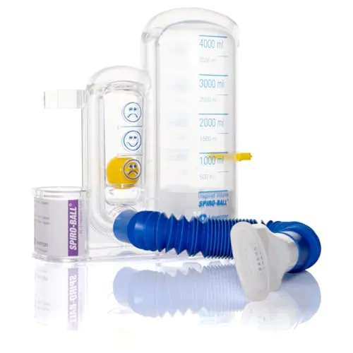 Spiro-Ball Smile Lungentrainer - Sauerstofftherapie mit innovativem Atemtrainer für effektives Lungentraining und Verbesserung der Atemkapazität.