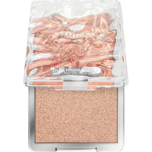 Catrice UNDERWATER SECRETS Duo Highlighter, Highlighter Palette, Nr. C01, Gold, 2 Gold-Töne, sofortiges Ergebnis, glänzend, strahlend, vegan, ölfrei, ohne Parfüm, ohne Alkohol, 1er Pack (7.4g)