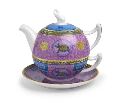 TeaLogic Teeservice Tea For One Set Olly - Elegantes Teeservice für eine Person aus feinstem Bone China, spülmaschinenfest und mikrowellengeeignet – perfekt für entspannte Teestunden zu Hause.