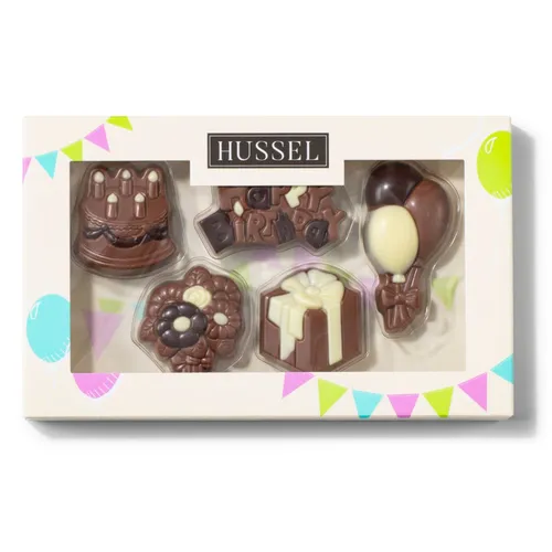 GOURVITA DE Hussel Schoko-Deko-Set "Geburtstagsgruß", 100g 13370