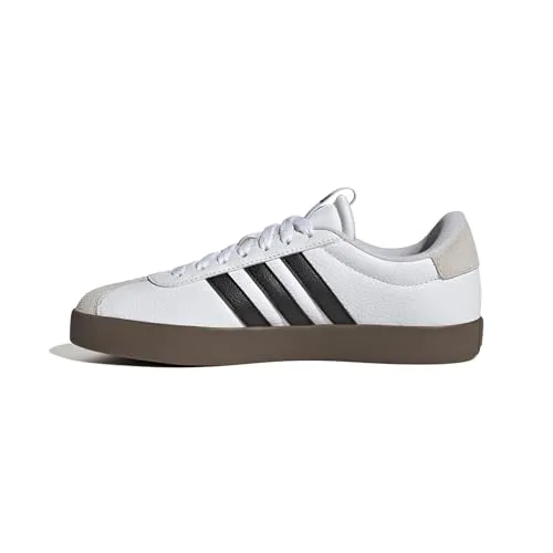 adidas Vl Court 3.0 Damen Schuhe - Cloud White/Core Black/Grey One, 38 EU - Damen-Sneaker mit regulärer Passform, schnürbarer Obermaterial aus beschichtetem Leder und dämpfender Zwischensohle für optimalen Komfort.