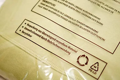 Nordwerk ECOBags für Textilien - Nachhaltige Polybeutel aus recycelter Folie (Regranulat). Textilverpackung in verschienden Größen (300 x 410 + 50 m) 100
