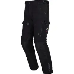 Modeka Panamericana II Textilhose - Wasserdicht, Schwarz, XXL - Motorradhosen mit 750 D Tactel® und 1000 D Cordura® für besten Schutz, herausnehmbarer Sympatex® Membrane und SAS-TEC® Protektoren für maximale Sicherheit und Komfort.