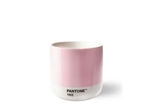 Copenhagen.design Pantone Cortado Thermo Cup - Light Pink - Sonstige Kategorie, eleganter Thermo Cup aus Keramik mit modernem floralem Design, perfekt für stilvolle Kaffeepausen.