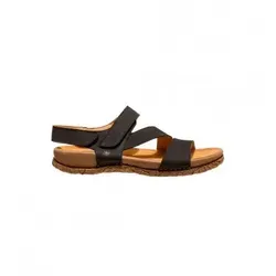 El Naturalista Unisex. 258601101005_001 Leder Sandalen N5860 Tabernas schwarz (46), Wohnung, Klettverschluss, Lässig