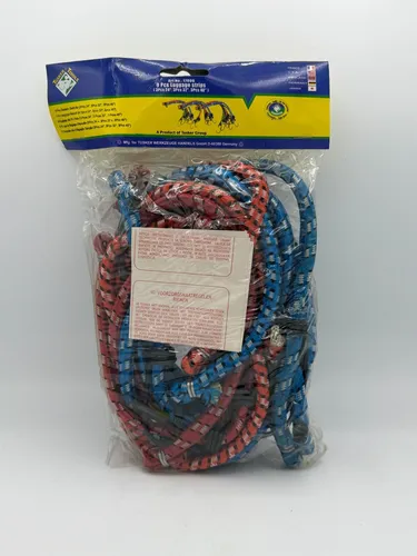 Universal Expander Gepäckspanner mit Haken Gummispanner Gummiband 9er Set - Praktisches 9er Set Spanngummis mit Haken, ideal für sicheres Befestigen von Gepäck. Robuste und vielseitige Anwendung für Reisen und Transport.