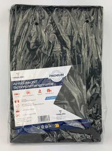 Triburg Antirutschmatte Schwarz 120x180cm Zuschneidbar PKW Wohnwagen Boot