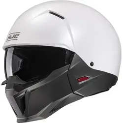 HJC i20 Solid Jethelm, weiss, Größe L für Männer - Motorradhelm mit leichter Polycarbonat-Verbundschale, optimaler Passform und innovativem Belüftungssystem für maximalen Komfort beim Fahren.