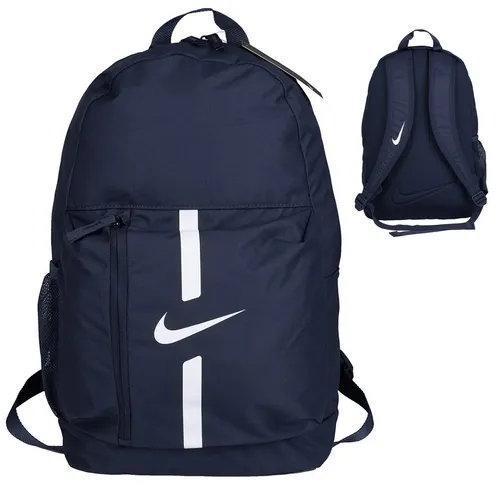 Nike Y Nk Acdmy Team Bkpk 411 - Dunkelblauer Rucksack für Sportler - Rucksack für Fußballer mit 22 Liter Stauraum, gepolsterten Schulterriemen und Nass-Trockenfach für optimale Organisation deiner Ausrüstung. Ideal für Sport und Schule.