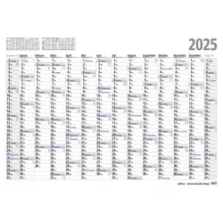 ADINA Plakatkalender Wandkalender A2 60x42cm Lieferung: gefaltet 2025