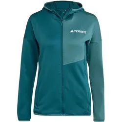 adidas Terrex Women's Terrex Xperior Climawarm LT Fleece - Fleecejacke Gr S blau/türkis - Wanderjacke mit atmungsaktiver Climawarm-Technologie, ideal für Outdoor-Aktivitäten; Farbe: Blau/Türkis; Gr: S; Highlights: Kapuze und Stretch für optimalen Komfort.