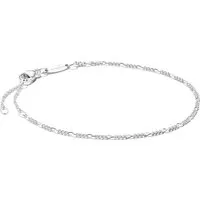 THOMAS SABO Charm-Armband Figaro-Design aus recyceltem 925 Silber - Elegantes Figaro-Armband aus hochwertigem 925er Silber. Ideal für stilvolle Kombinationen und als besonderes Geschenk für jeden Anlass.