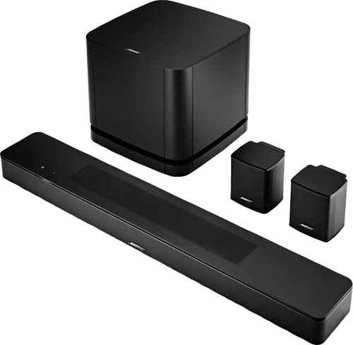 Bose Smart 600 Home Cinema-Set - Surround-System mit Dolby Atmos für beeindruckenden Klang, inkl. Soundbar 600, Bass 500 und Rear-Speakers, ideal für ein unvergleichliches Heimkinoerlebnis.