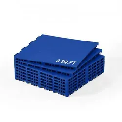 VEVOR Bodenbeschlag Ineinander greifende PP-Bodenfliesen für Hockey - 8 Stück Blau - Sonstige Sportarten - Ideal für immersives Hockeytraining mit einfacher Installation und vielseitiger Nutzung. Maximale Belastung pro Platte: 440 lb.