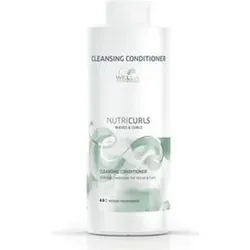 Wella Professionals Nutricurls Cleansing Conditioner für lockiges Haar, 1000 ml - Reinigender Conditioner für lockiges und krauses Haar, silikonfrei und ideal zur Definition von Wellen und Locken. Ergiebige 1000 ml für die tägliche Anwendung.