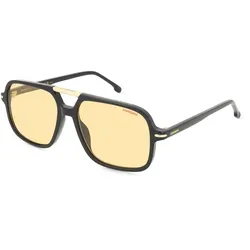 Carrera 350/S Sportbrille, 71C/UK Black Yellow, 58 - Sportbrillen mit UV-Schutz und stylischem Design, ideal für Outdoor-Aktivitäten und Sportliebhaber. Schützende Tasche inklusive.