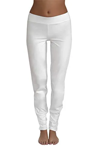 Leela Cotton Damen Yogahose aus Bio-Baumwolle (XL, naturweiß) - Trendige Damen Yogahose aus GOTS-zertifizierter Bio-Baumwolle. Mit raffiniertem Beinabschluss für einen sportlichen Look. Hautsympathisch und atmungsaktiv für optimalen Tragekomfort, ideal für Yoga und Freizeit.