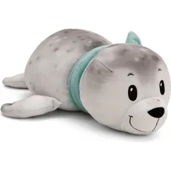 nici Kuscheltier Seehund Bente 24cm - Grau, super softes Stretchplüsch-Material für einzigartigen Spiel- und Kuschelspaß