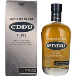 Eddu SILVER Pur Blé Noir Whisky 43% Vol. 0,7l - Whisky aus 100% Buchweizen, einzigartig im Geschmack und in einer edlen Geschenkbox, ideal für Kenner und Liebhaber von besonderen Spirituosen.