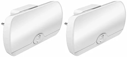 Northpoint 2er Set LED Nachtlicht & Taschenlampe - Multifunktionale Lampe mit Bewegungsmelder und RGB-Hintergrundbeleuchtung, ideal für Flur- und Treppenbeleuchtung. Inkl. Induktionsladestation für einfachen Akku-Ladevorgang.