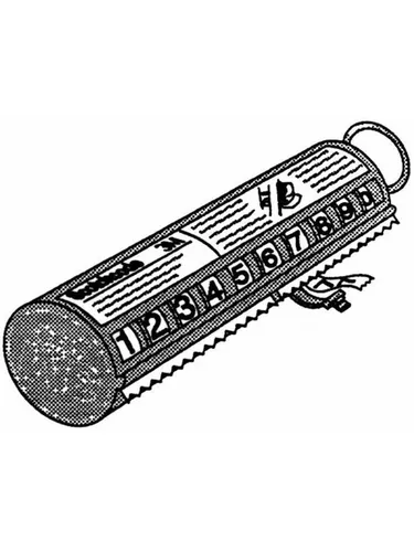 3M 12174 std-0-9 SDR Wire Marker Spender - Kabel und Drähte, praktischer Spender mit 10 nummerierten Klebebandrollen (0-9) für einfache Identifikation und Organisation.