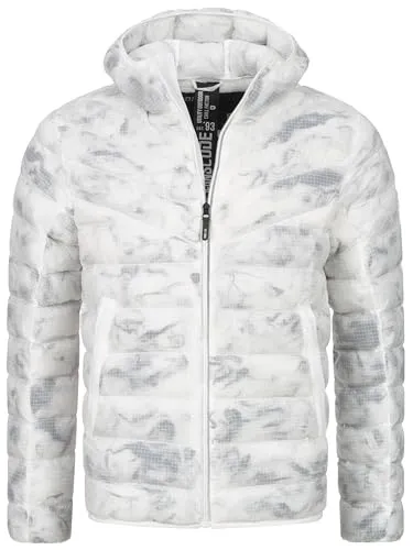 Indicode Sommerjacke INLivia Steppjacke weiß XXL (46) - Funktionsjacke mit Kapuze, ideal für die Übergangszeit, aus 100% Polyester, bietet Komfort und Stil für jeden Casual-Look.