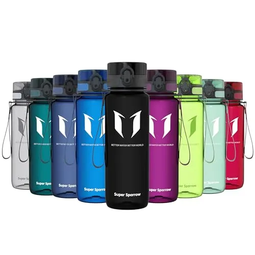 Super Sparrow Trinkflasche - Tritan Wasserflasche - 750ml - BPA-frei - Ideale Sportflasche - Sport, Wasser, Fahrrad, Fitness, Uni, Outdoor - Leicht, Nachhaltig