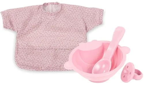 Götz 3403558 Zubehör-Set Yummie Pink - Puppenzubehör Gr. S - 4-teiliges Bekleidungs- und Zubehörset für Babypuppen von 30 - 33 cm