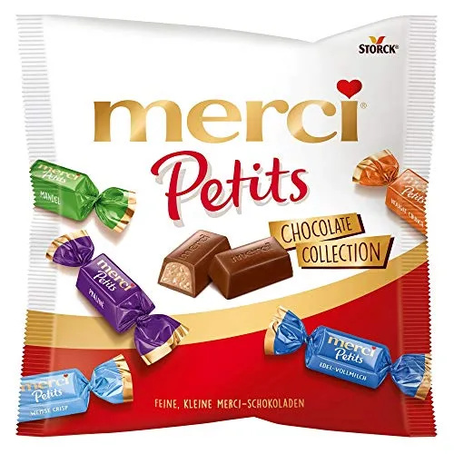 merci Petits Chocolate Collection (1 x 125g) / Feine Pralinen in 7 Sorten