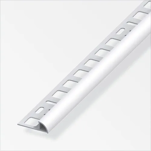alfer Viertelkreisprofil Aluminium eloxiert silber  Viertelkreisprofil