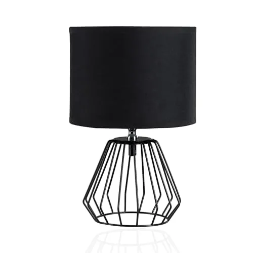Pauleen 48016 Shiny Diamond Tischleuchte - Moderne Tischlampe für Wohn-, Schlaf- oder Esszimmer mit Schnurschalter. Ideal für E27 Leuchtmittel bis 20W. Höhe 305 mm, Durchmesser 200 mm - ein stilvolles Highlight!