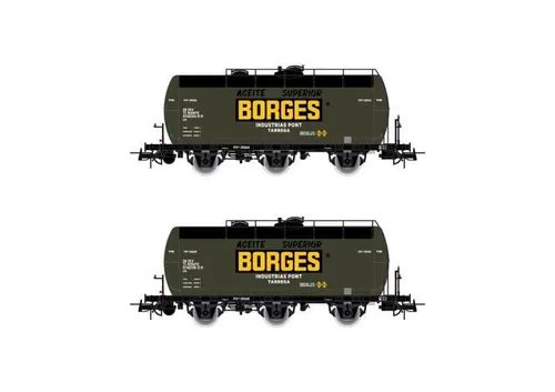 Electrotren 2tlg. Set 3achs. Tankwagen Borges,RENFE Ep.III HE6052