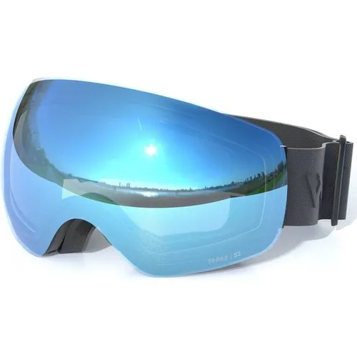 WHISTLER Skibrille Morgins Topaz III - Die WHISTLER Morgins Topaz III Skibrille bietet hervorragende Sicht bei sonnigen bis leicht bewölkten Bedingungen. Mit sphärischer Scheibe für ein großes Sichtfeld und UV-Schutz ist sie ideal für Skifahrer und Snowboarder.