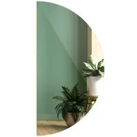 Tulup LED Halbrunder Spiegel 30x60 cm mit neutralweißem Licht - Der Tulup LED Halbrunde Spiegel ist ein modernes Einrichtungselement mit dekorativer LED-Beleuchtung. Ideal für Badezimmer und Flure, verleiht er jedem Raum eine besondere Note und sorgt für eine verzerrungsfreie Reflexion.