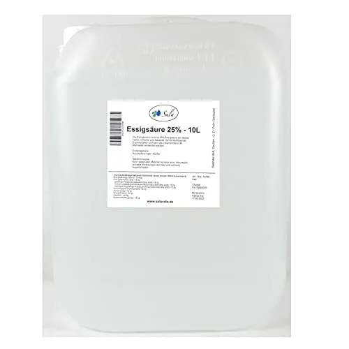 Sala Essigsäure Essigessenz 25% E260 Lebensmittelqualität (10 L Kanister)
