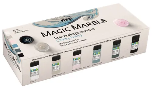 KREUL Marmorierfarbe "Magic Marble" matt Set Chalky Living